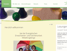 Tablet Screenshot of familienarbeit-erzgebirge.de